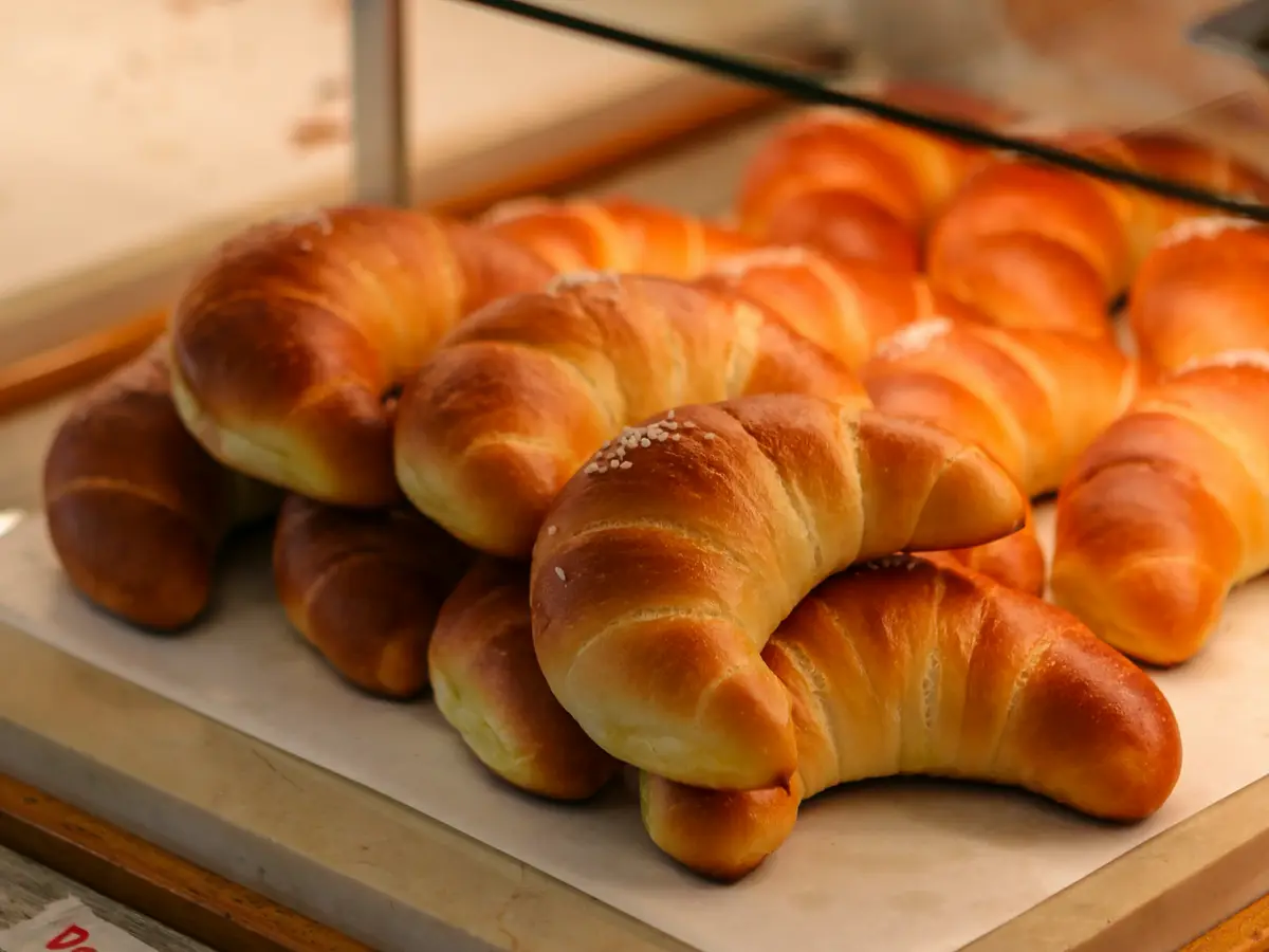 Bagel sandwiches and coffee at a cafe pop-up